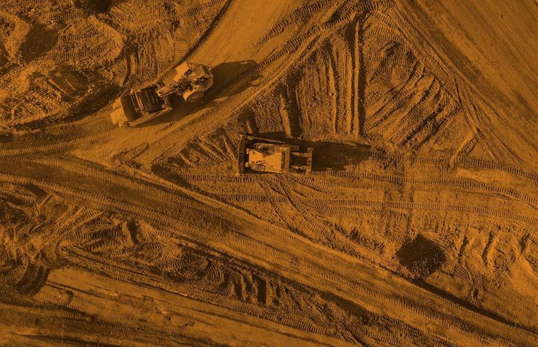 construction job aerial image