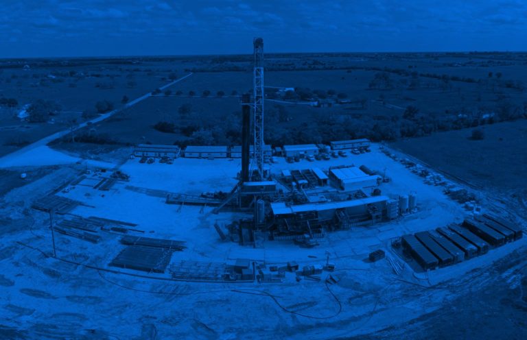 oil facility aerial image